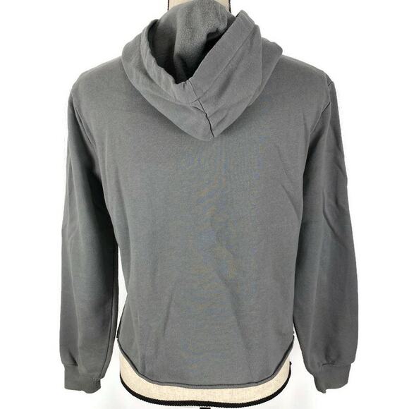 The Rolling Stones Cropped Sweatshirt Steel Wheels Hoodie Raw Hem Womens Small - Picture 3 of 13